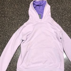 A light purple champion hoodie